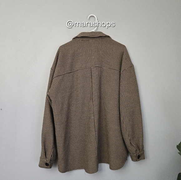 Current Air Houndstooth Printed Shirt Jacket - Picture 7 of 9